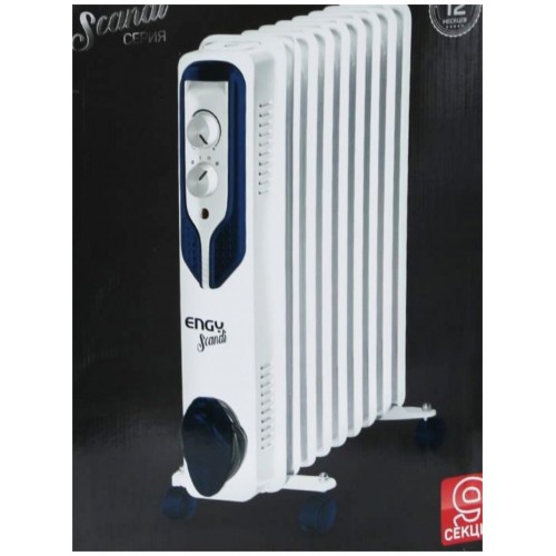 Масляный радиатор Engy EN-2509 Scandi (белый/синий) 7