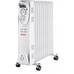 Масляный радиатор РЕСАНТА ОМ-12Н (67/3/9) (белый/серый)