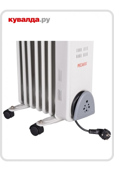 Масляный радиатор РЕСАНТА ОМ-7Н (67/3/7) (белый) 5