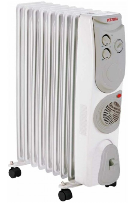 Масляный радиатор РЕСАНТА ОМ-9АВ (67/3/22) (белый) 1
