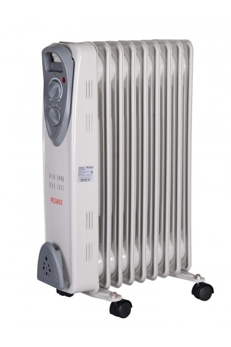 Масляный радиатор РЕСАНТА ОМ-9Н (67/3/8) (белый) 