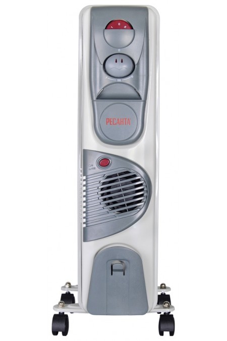 Масляный радиатор РЕСАНТА ОМ-9НВ (67/3/11) (белый/серый) 1