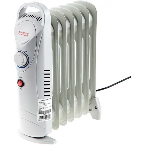 Масляный радиатор РЕСАНТА ОММ-7Н (67/3/1) (белый) 7