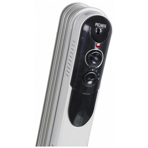 Масляный радиатор РЕСАНТА ОМПТ-5Н (67/3/2) (белый/черный) 2