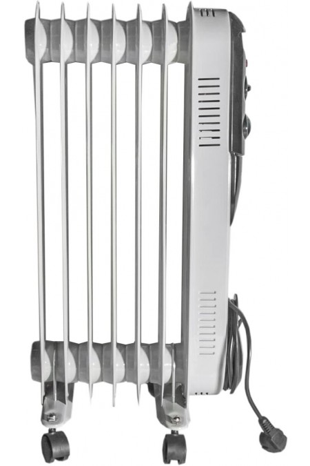 Масляный радиатор РЕСАНТА ОМПТ-7Н (67/3/3) (белый/серебристый) 