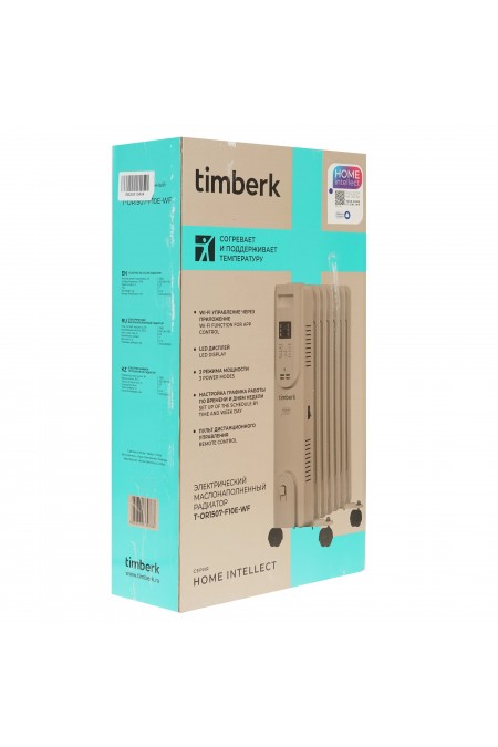 Масляный радиатор Timberk Home Intellect T-OR1507-F10E-WF (белый) 7