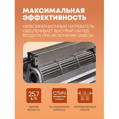 Тепловая завеса Ballu BHC-L10-S06-М (BRC-S) (серебристый) 8