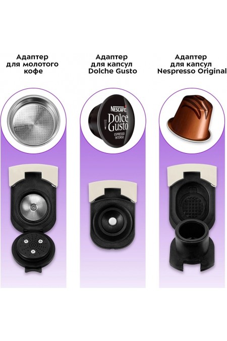 Кофеварка Kitfort КТ-7466 (голубой/белый) 4