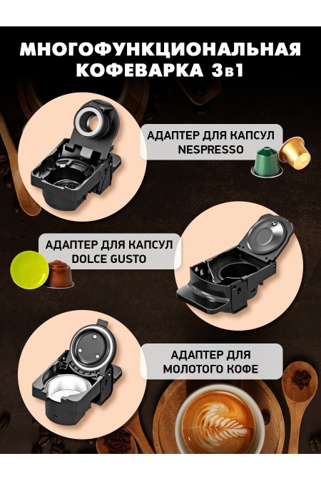 Кофеварка BBK BCM1506 (черный/серебристый) 2