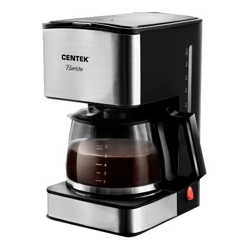 Кофеварка CENTEK CT-1144 (черный/серебристый) 