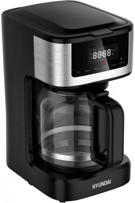 Кофеварка Hyundai HYD-1212 (черный/серебристый) 