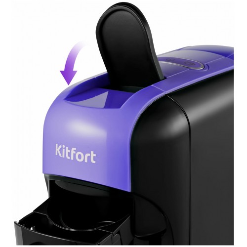 Кофеварка Kitfort KT-7105-1 (черный/фиолетовый) 5