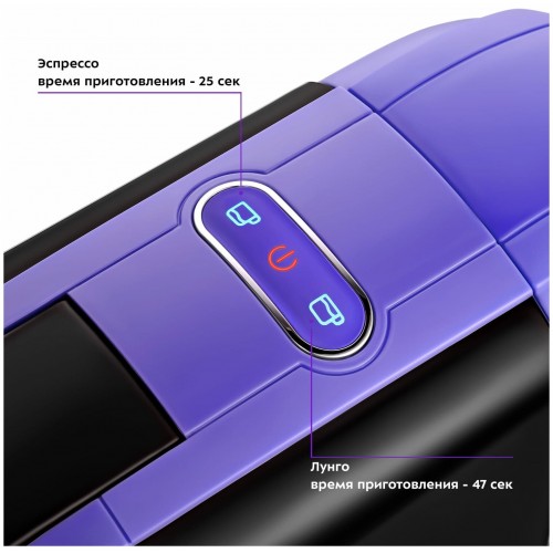 Кофеварка Kitfort KT-7105-1 (черный/фиолетовый) 6
