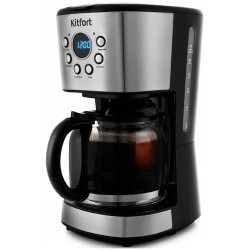 Кофеварка Kitfort КТ-728 (черный/серебристый)