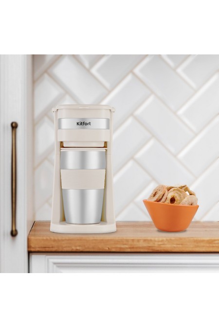 Кофеварка Kitfort КТ-7317 (бежевый) 1