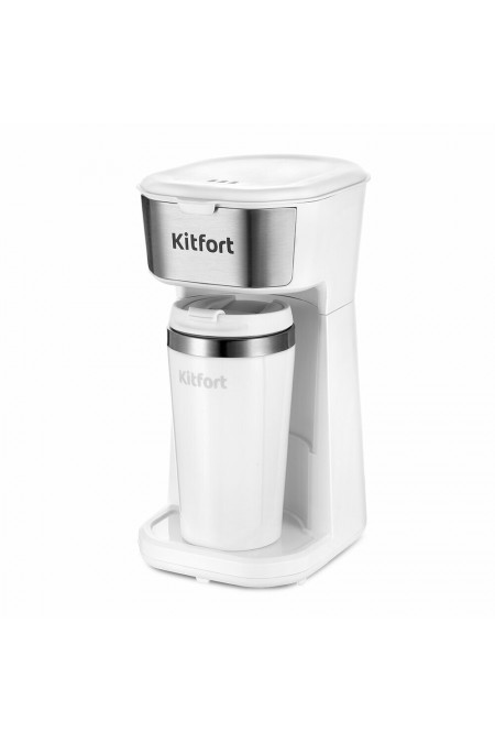 Кофеварка Kitfort КТ-7411 (белый) 
