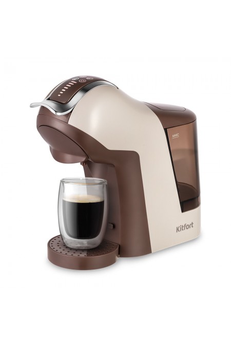 Кофеварка Kitfort KT-7448 (бежевый/коричневый) 