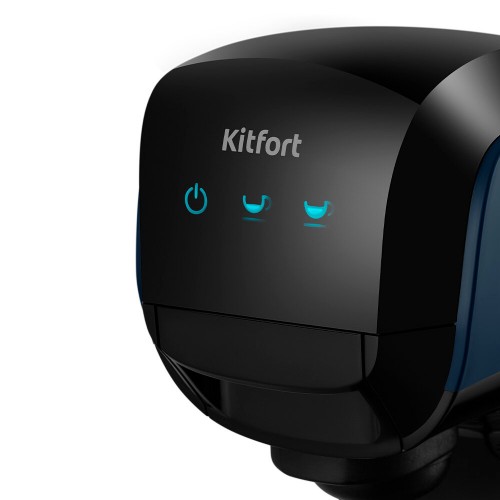 Кофеварка Kitfort КТ-7462 (синий/черный) 2