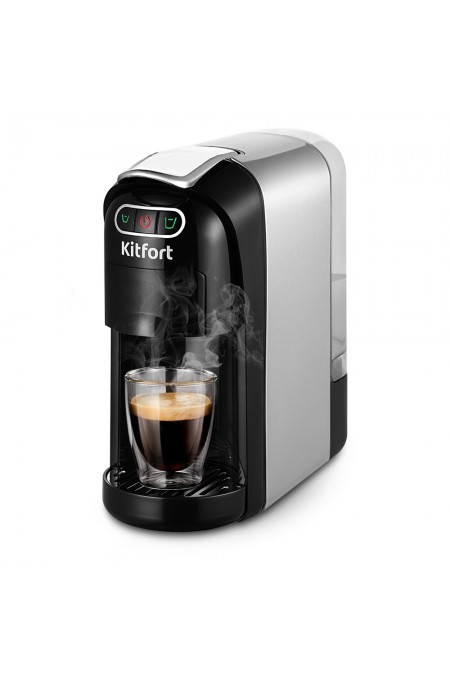 Кофеварка Kitfort КТ-7508 (серебристый/черный) 