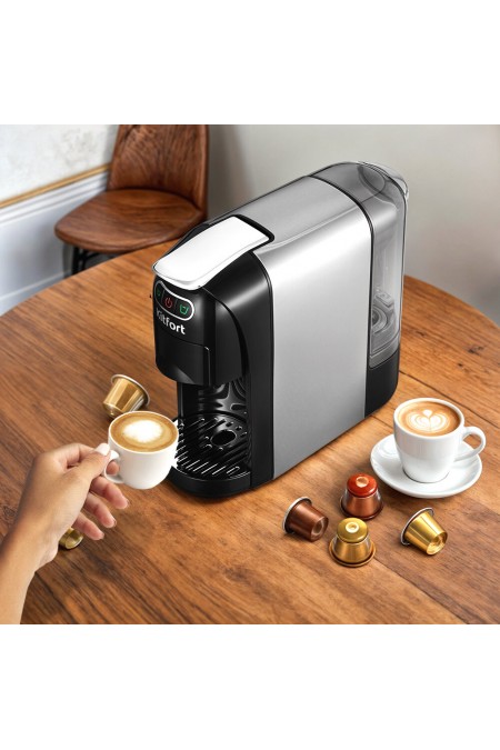 Кофеварка Kitfort КТ-7508 (серебристый/черный) 1