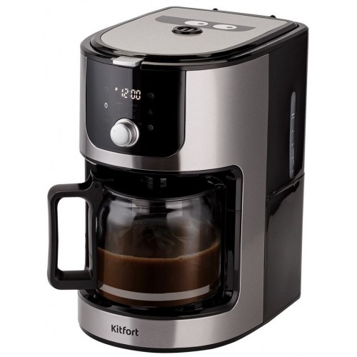 Кофеварка Kitfort КТ-782 (серебристый/черный) 