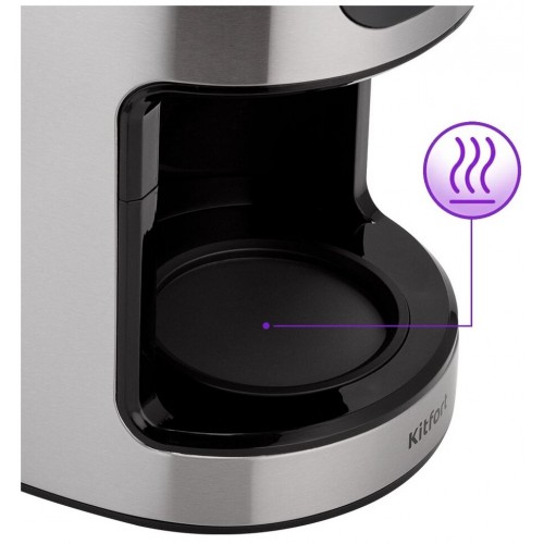 Кофеварка Kitfort КТ-782 (серебристый/черный) 2