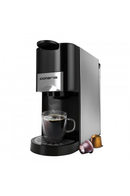 Кофеварка Polaris PCM 2020 3-in-1 (черный/серебристый) 