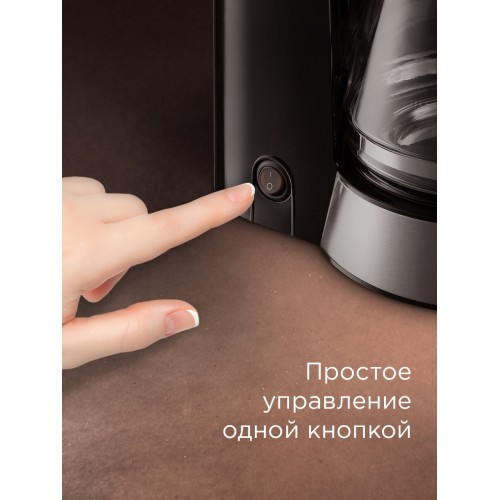 Кофеварка Redmond CM700 (серебристый/черный) 1