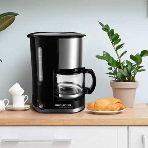 Кофеварка Redmond RСM-M1507 (черный/серебристый) 4