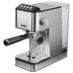Кофеварка рожковая BBK BCM1501 (нержавеющая сталь/черный)