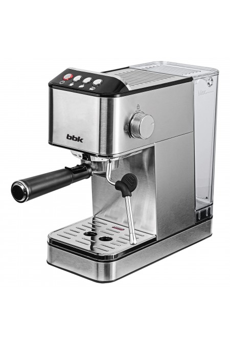 Кофеварка рожковая BBK BCM1501 (нержавеющая сталь/черный) 