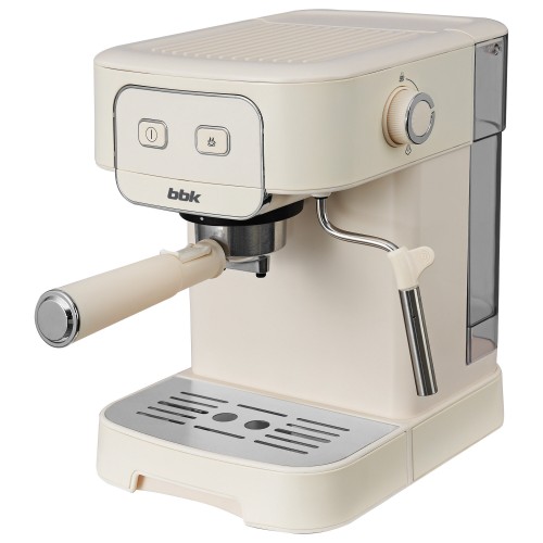 Кофеварка рожковая BBK BCM1504 (слоновая кость) 6