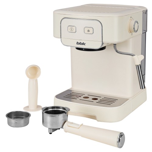 Кофеварка рожковая BBK BCM1504 (слоновая кость) 8