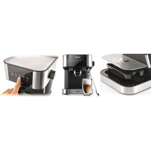 Кофеварка рожковая CENTEK CT-1164 (черный/серебристый) 5