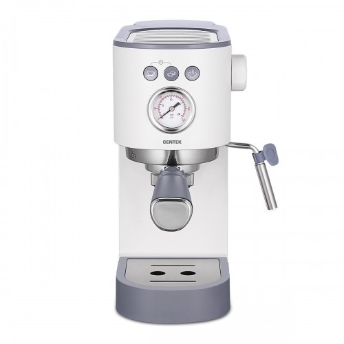 Кофеварка рожковая CENTEK CT-1168 (белый/серый) 1