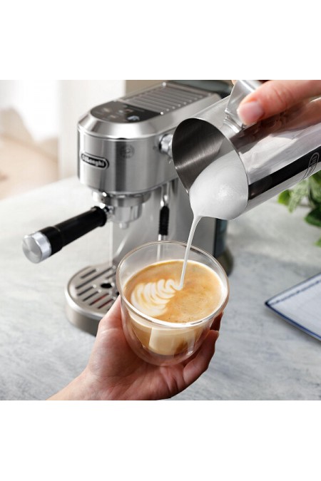 Кофеварка рожковая DeLonghi Dedica Duo EC890. M (серебристый) 3