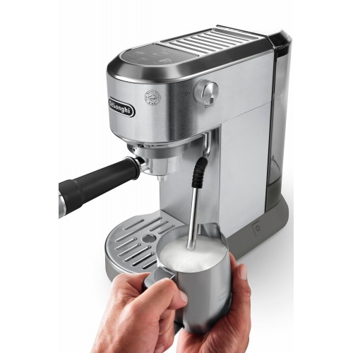 Кофеварка рожковая DeLonghi Dedica Duo EC890. M (серебристый) 4