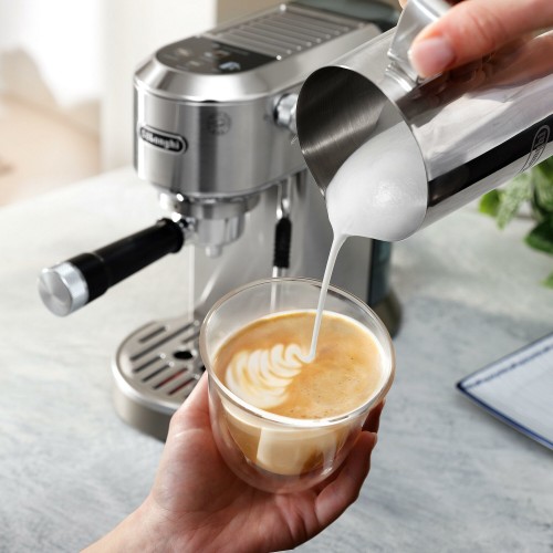 Кофеварка рожковая DeLonghi Dedica Duo EC890. M (серебристый) 5