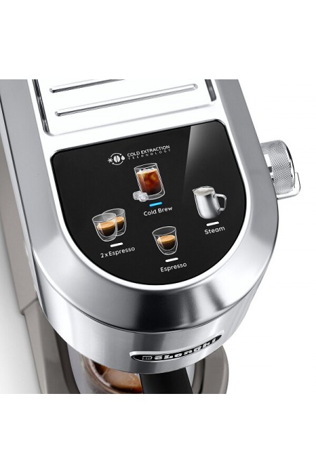 Кофеварка рожковая DeLonghi Dedica Duo EC890. M (серебристый) 5