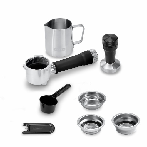 Кофеварка рожковая DeLonghi Dedica Duo EC890. M (серебристый) 8