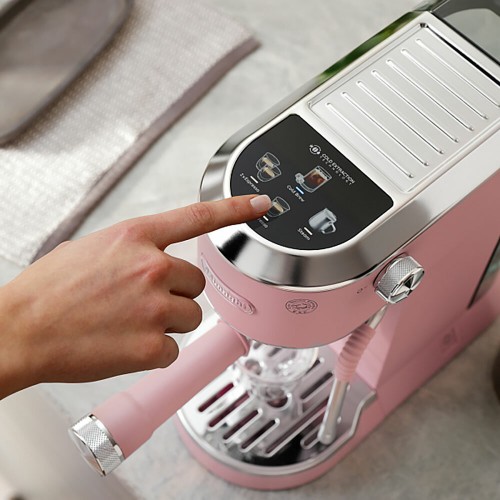 Кофеварка рожковая DeLonghi Dedica Duo EC890. PK (розовый) 6
