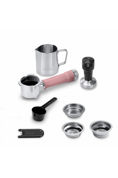 Кофеварка рожковая DeLonghi Dedica Duo EC890. PK (розовый) 4
