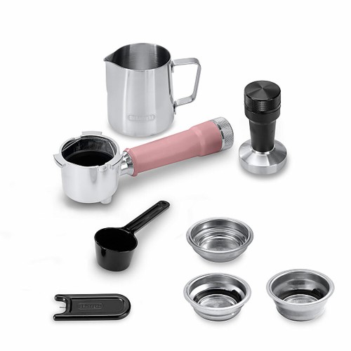 Кофеварка рожковая DeLonghi Dedica Duo EC890. PK (розовый) 9