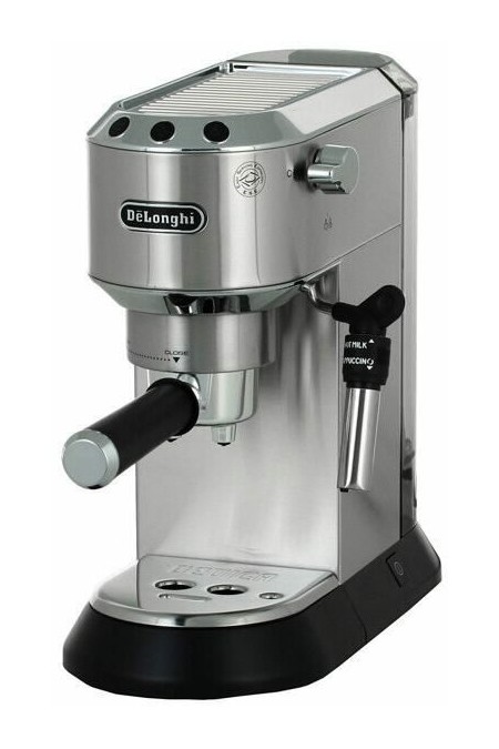 Кофеварка рожковая DeLonghi Dedica EC685. M (серебристый/черный) 