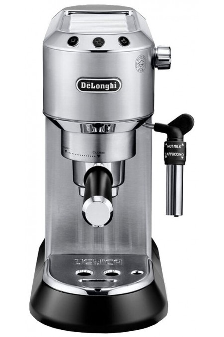 Кофеварка рожковая DeLonghi Dedica EC685. M (серебристый/черный) 1