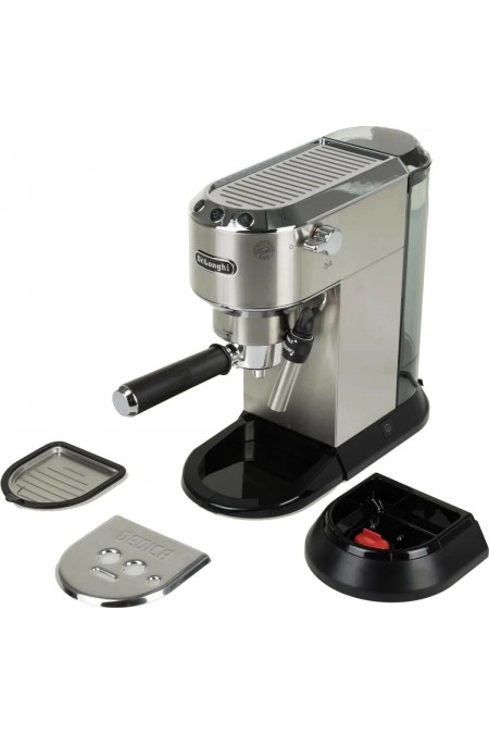 Кофеварка рожковая DeLonghi Dedica EC685. M (серебристый/черный) 6