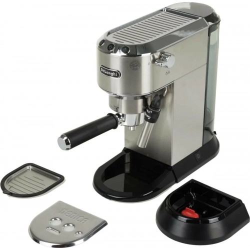 Кофеварка рожковая DeLonghi Dedica EC685. M (серебристый/черный) 6