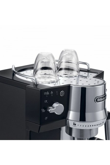 Кофеварка рожковая DeLonghi EC820. B (черный/серебристый) 6