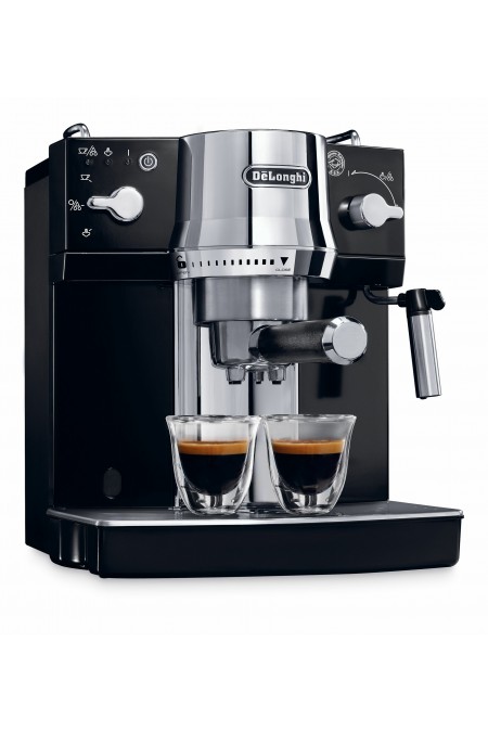 Кофеварка рожковая DeLonghi EC820. B (черный/серебристый) 9