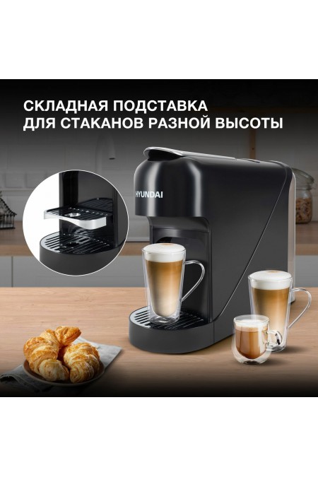 Кофеварка рожковая Hyundai HEM-2121 (черный) 3